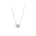 S925 Sterling Silver Love Hollow Daisy Temperament Female Personality Clavicle Chain DIY Accessories Basic Chain Necklace